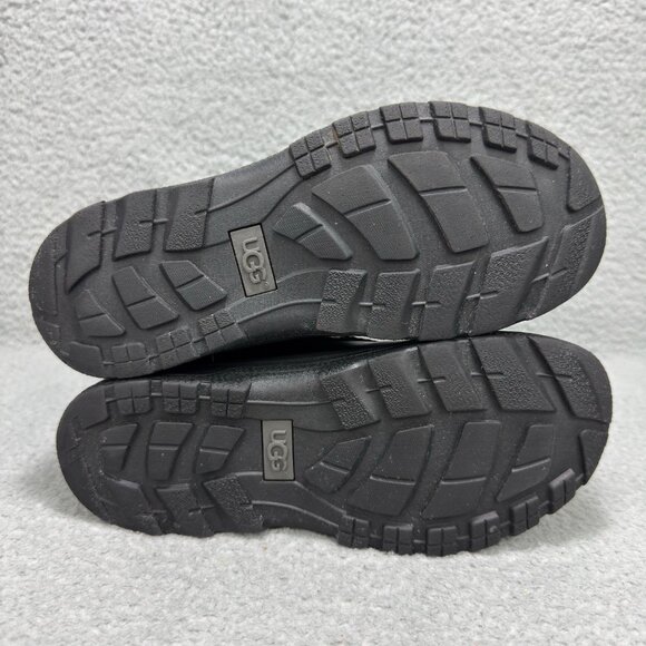 UGG Boots Kids 3 Shoes Black Butte II Waterproof Tall Shearling Winter Unisex - Picture 7 of 12